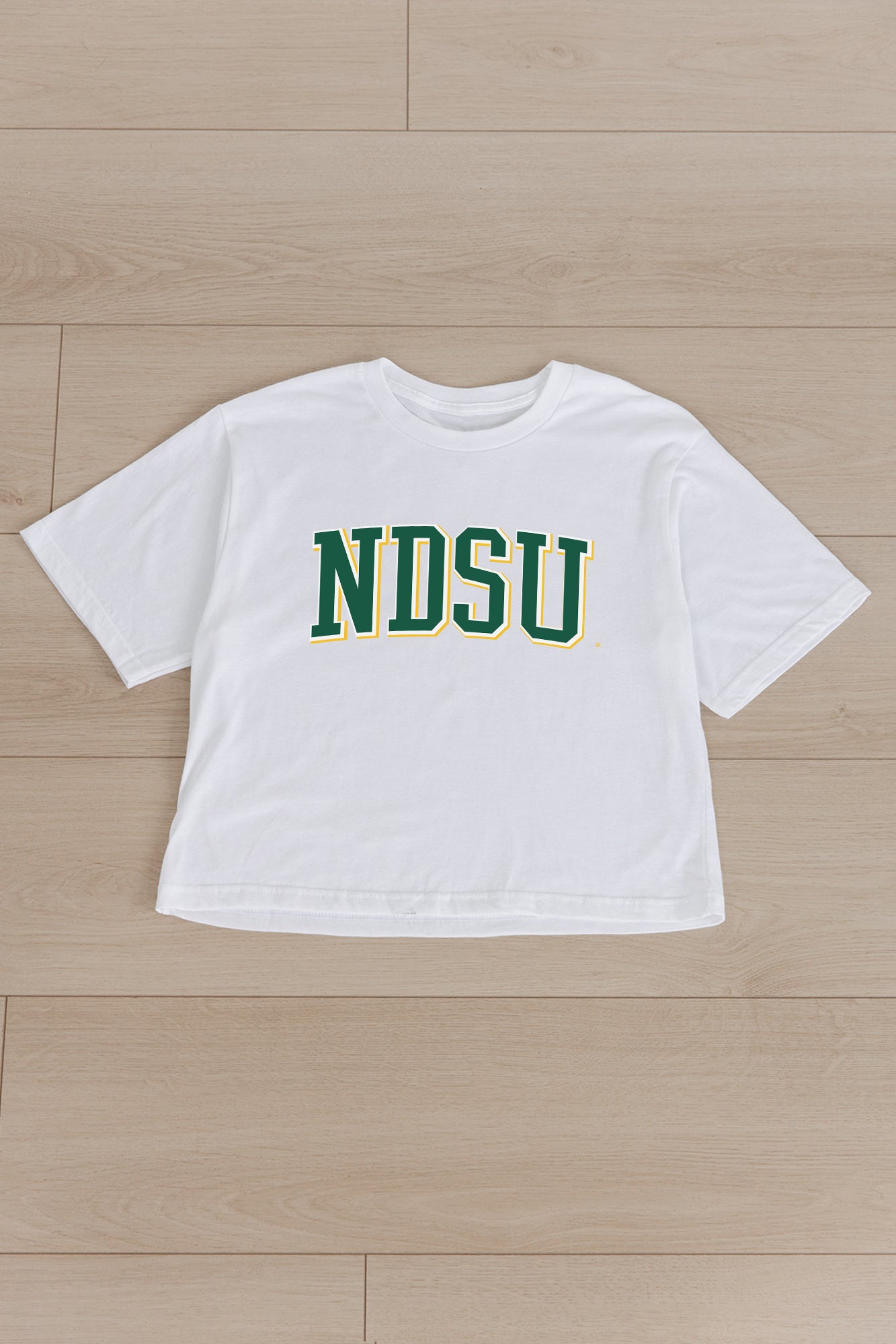 NORTH DAKOTA STATE BISON ALL-STAR APPEAL BOXY FIT WOMEN'S CROPPED TEE BY MADI PREWETT TROUTT