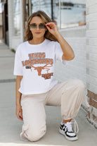 TEXAS LONGHORNS GAMEDAY GOALS BOXY FIT WOMEN'S CROP TEE