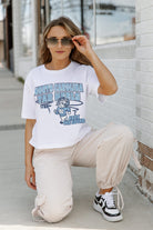 NORTH CAROLINA TAR HEELS GAMEDAY GOALS BOXY FIT WOMEN'S CROP TEE