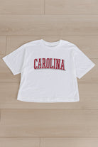 SOUTH CAROLINA GAMECOCKS ALL-STAR APPEAL BOXY FIT WOMEN'S CROPPED TEE BY MADI PREWETT TROUTT