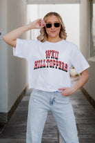 WESTERN KENTUCKY HILLTOPPERS CLAIM TO FAME BOXY FIT WOMEN'S CROPPED TEE