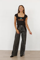 FLORIDA GATORS LEGACY LOOK ROUND NECK 90'S CROP TEE BY MADI PREWETT TROUTT