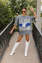 AIR FORCE FALCONS ON THE BALL MINI RHINESTONE SHORT SLEEVE CLASSIC TEE