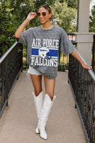 AIR FORCE FALCONS ON THE BALL MINI RHINESTONE SHORT SLEEVE CLASSIC TEE