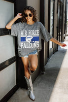 AIR FORCE FALCONS ON THE BALL MINI RHINESTONE SHORT SLEEVE CLASSIC TEE