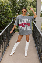 ALABAMA CRIMSON TIDE ON THE BALL MINI RHINESTONE SHORT SLEEVE CLASSIC TEE