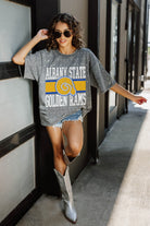 ALBANY STATE GOLDEN RAMS ON THE BALL MINI RHINESTONE SHORT SLEEVE CLASSIC TEE