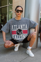 ATLANTA FALCONS ON THE BALL MINI RHINESTONE SHORT SLEEVE CLASSIC TEE