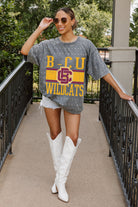 BETHUNE-COOKMAN WILDCATS ON THE BALL MINI RHINESTONE SHORT SLEEVE CLASSIC TEE