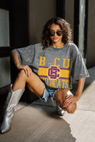 BETHUNE-COOKMAN WILDCATS ON THE BALL MINI RHINESTONE SHORT SLEEVE CLASSIC TEE