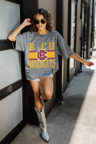 BETHUNE-COOKMAN WILDCATS ON THE BALL MINI RHINESTONE SHORT SLEEVE CLASSIC TEE