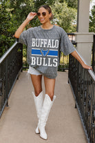 BUFFALO BULLS ON THE BALL MINI RHINESTONE SHORT SLEEVE CLASSIC TEE