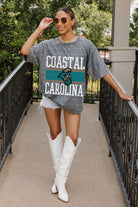 COASTAL CAROLINA CHANTICLEERS ON THE BALL MINI RHINESTONE SHORT SLEEVE CLASSIC TEE