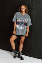 CHICAGO BEARS ON THE BALL MINI RHINESTONE SHORT SLEEVE CLASSIC TEE