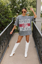 CHICO STATE WILDCATS ON THE BALL MINI RHINESTONE SHORT SLEEVE CLASSIC TEE