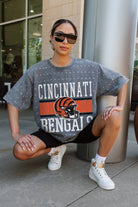 CINCINNATI BENGALS ON THE BALL MINI RHINESTONE SHORT SLEEVE CLASSIC TEE