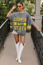 COPPIN STATE EAGLES ON THE BALL MINI RHINESTONE SHORT SLEEVE CLASSIC TEE