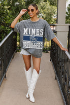 COLORADO SCHOOL OF MINES BURROS ON THE BALL MINI RHINESTONE SHORT SLEEVE CLASSIC TEE