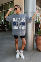 DALLAS COWBOYS ON THE BALL MINI RHINESTONE SHORT SLEEVE CLASSIC TEE