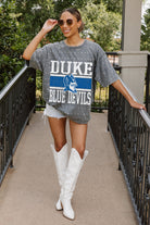 DUKE BLUE DEVILS ON THE BALL MINI RHINESTONE SHORT SLEEVE CLASSIC TEE