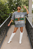 FLORIDA A&M RATTLERS ON THE BALL MINI RHINESTONE SHORT SLEEVE CLASSIC TEE