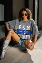 F&M DIPLOMATS ON THE BALL MINI RHINESTONE SHORT SLEEVE CLASSIC TEE