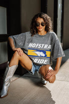 HOFSTRA PRIDE ON THE BALL MINI RHINESTONE SHORT SLEEVE CLASSIC TEE