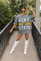 KENT STATE GOLDEN FLASHES ON THE BALL MINI RHINESTONE SHORT SLEEVE CLASSIC TEE