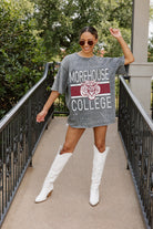 MOREHOUSE MAROON TIGERS ON THE BALL MINI RHINESTONE SHORT SLEEVE CLASSIC TEE