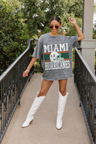 MIAMI HURRICANES ON THE BALL MINI RHINESTONE SHORT SLEEVE CLASSIC TEE