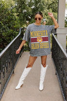 MINNESOTA GOLDEN GOPHERS ON THE BALL MINI RHINESTONE SHORT SLEEVE CLASSIC TEE