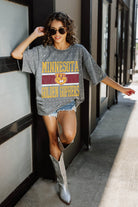 MINNESOTA GOLDEN GOPHERS ON THE BALL MINI RHINESTONE SHORT SLEEVE CLASSIC TEE