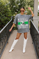 MARSHALL THUNDERING HERD ON THE BALL MINI RHINESTONE SHORT SLEEVE CLASSIC TEE