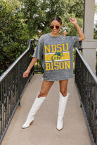 NORTH DAKOTA STATE BISON ON THE BALL MINI RHINESTONE SHORT SLEEVE CLASSIC TEE