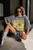 NORTH DAKOTA STATE BISON ON THE BALL MINI RHINESTONE SHORT SLEEVE CLASSIC TEE