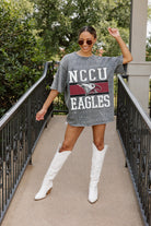 NORTH CAROLINA CENTRAL EAGLES ON THE BALL MINI RHINESTONE SHORT SLEEVE CLASSIC TEE