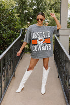 OKLAHOMA STATE COWBOYS ON THE BALL MINI RHINESTONE SHORT SLEEVE CLASSIC TEE