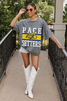 PACE SETTERS ON THE BALL MINI RHINESTONE SHORT SLEEVE CLASSIC TEE