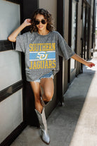 SOUTHERN JAGUARS ON THE BALL MINI RHINESTONE SHORT SLEEVE CLASSIC TEE