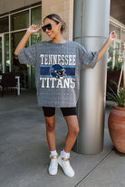 TENNESSEE TITANS ON THE BALL MINI RHINESTONE SHORT SLEEVE CLASSIC TEE