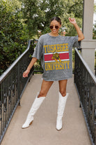 TUSKEGEE GOLDEN TIGERS ON THE BALL MINI RHINESTONE SHORT SLEEVE CLASSIC TEE