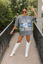 NORTH CAROLINA TAR HEELS ON THE BALL MINI RHINESTONE SHORT SLEEVE CLASSIC TEE