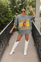 USC TROJANS ON THE BALL MINI RHINESTONE SHORT SLEEVE CLASSIC TEE