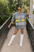 WAYNE STATE WARRIORS ON THE BALL MINI RHINESTONE SHORT SLEEVE CLASSIC TEE