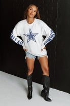 DALLAS COWBOYS GAME PLAN OVERSIZED MIDWEIGHT LONG SLEEVE TEE