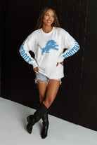 DETROIT LIONS GAME PLAN OVERSIZED MIDWEIGHT LONG SLEEVE TEE