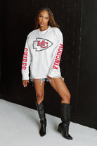 KANSAS CITY CHIEFS GAME PLAN OVERSIZED MIDWEIGHT LONG SLEEVE TEE