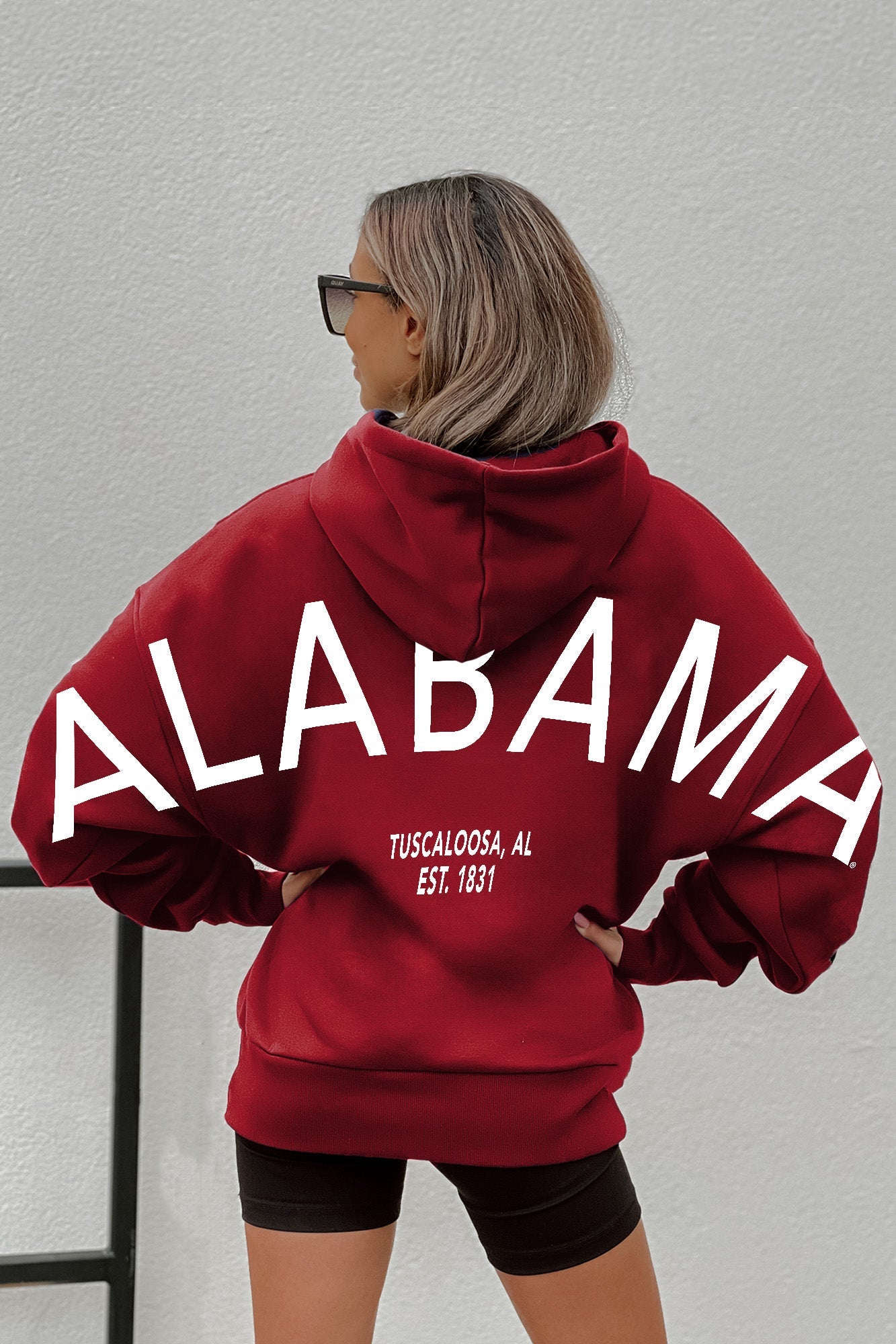 ALABAMA CRIMSON TIDE NEVER STOP OVERSIZED PREMIUM WEIGHT HOODIE