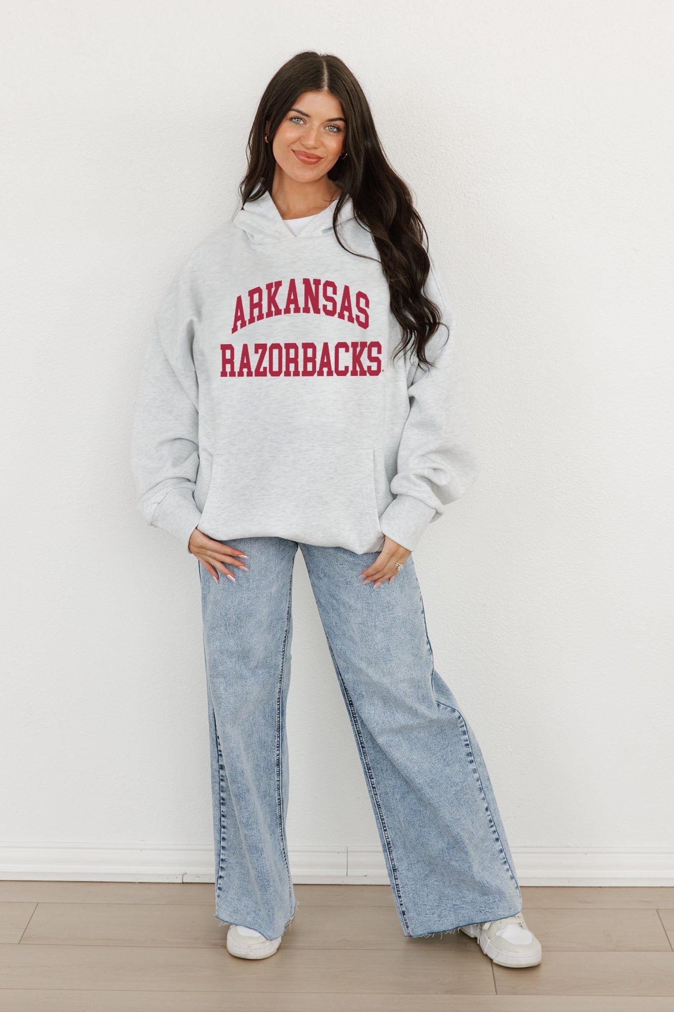 ARKANSAS RAZORBACKS ALL-STAR STYLE OVERSIZED PREMIUM WEIGHT HOODIE BY MADI PREWETT TROUTT