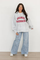 ARKANSAS RAZORBACKS ALL-STAR STYLE OVERSIZED PREMIUM WEIGHT HOODIE BY MADI PREWETT TROUTT